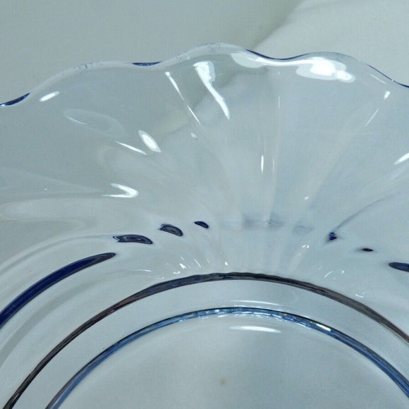 VTG Caprice Cambridge Crystal Blue Pattern Salad Luncheon Plate 8.5" - Picture 3 of 9